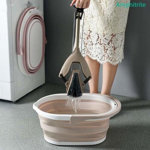 Portable Folding Foot Bath Bucket Breath Open Air Tourism Fold Fishing Bucket Promotion Camp Washing Car Mop Bucket Outdoor