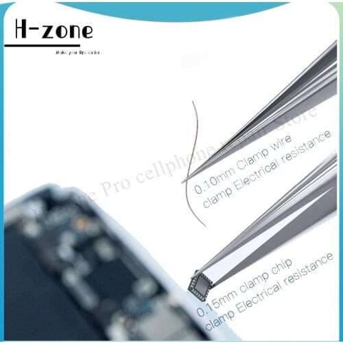 Qianli Ultra Fine Tweezers 0.1mm 0.15mm Non-magnetic Stainless Steel Tweezers for Mirco IC Soldering Repair Tools