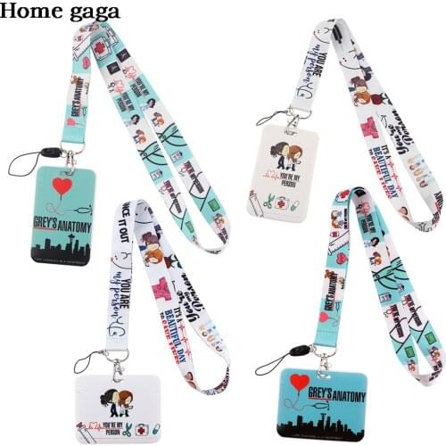DB148 Homegaga High Quality Nurse Doctor Lanyard for ID Badge Cartoon Cell Phone Strap Key Chains Webbing Neck Lanyard