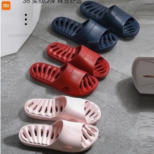Xiaomi youpin sandals and slippers men and women bathroom non-slip leaking slippers couple quick-drying soft sole support shoes