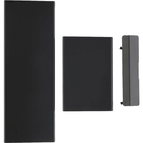 Replacement Memory Card Door Slot Cover Lid Memeory Card Cover 3 Parts Door Covers for Nintend for Wii Console Black