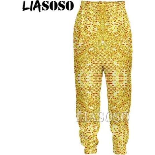 LIASOSO 3d Print Men Women Cartoon Psychedelic Full Length Sweatpants Winter Pants Anime Cute Casual Funny Trousers