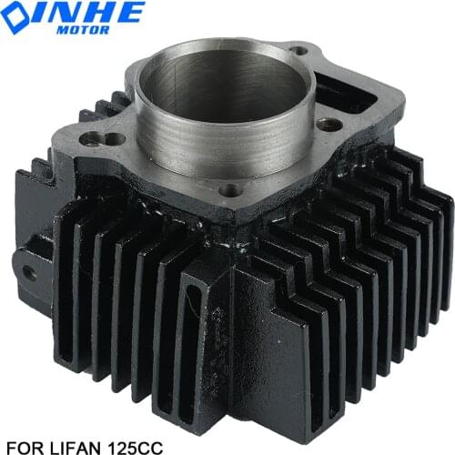 52.4mm Bore steel cylinder For lifan 125cc LF 125 Horizontal Engines Dirt Pit Bike Monkey Bike Atv Quad Go Kart Engine parts