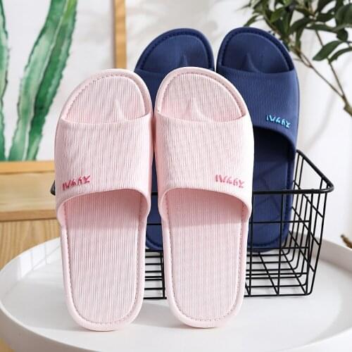 Wholesale Home Couple Slippers Women Bathroom Soft-soled Slippers For Men Bathing Indoor Household Thick-soled Sandals Slippers