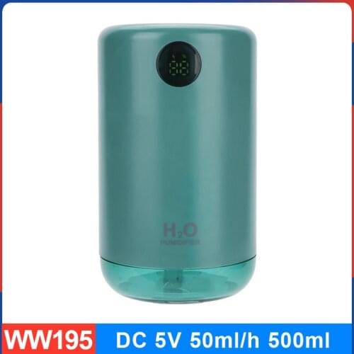 500ML Sprayer Ultrasound Polymer Large Capacity Water Tank Large Amount of Spray Digital Display Wireless Portable Humidifier