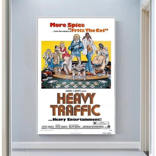 V0826 Heavy Traffic Vintage Classic Movie Wall Silk Cloth HD Poster Art Home Decoration Gift