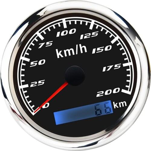 Waterproof Digital GPS Speedometer 200 MPH Odometer Trip Meter Cruise for Auto Marine Truck with Backlight 3-3/8'' (85mm)