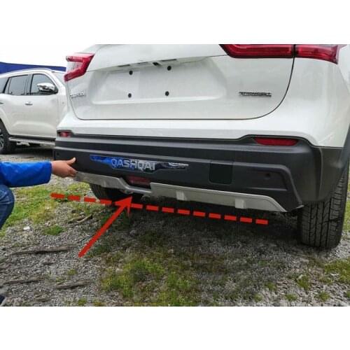 For Nissan QASHQAI 2019-2020 High-quality ABS Engineering Plastics Front and rear bumpers Scratch protection Car styling