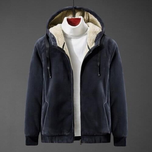 Winter mens plus fertilizer XL hooded sweater cardigan silver fox cashmere thickening jacket plus velvet 8xl tide fat 130 kg