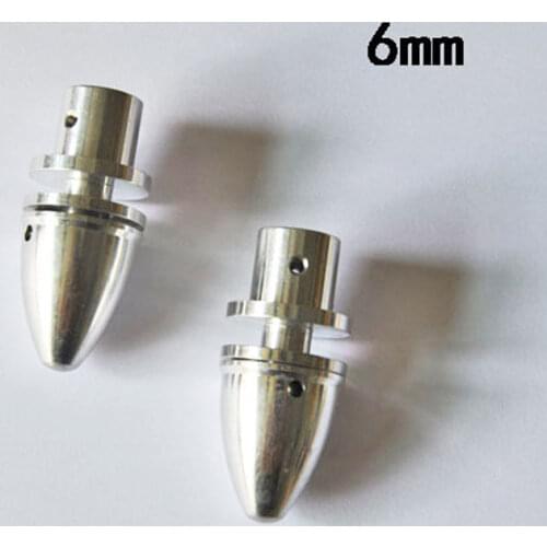 2PCS 6mm RC Aluminum Bullet Propeller Adapter Holder For Brushelss Motor Prop Adapter