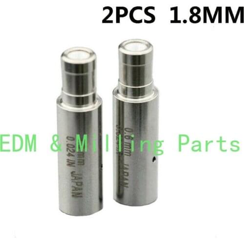 2PCS CNC 1.8MM White Ceramic Electrode GuideFit EDM Driling Wire Cut Machine Parts For EDM Wire Cut Mill Part