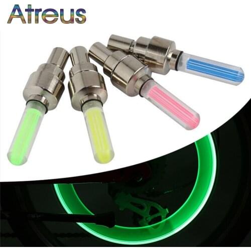 4pcs For Renault Duster Peugeot 206 308 Opel Astra H Kia Sorento Skoda Fabia Audi A4 B6 Motorcycle Atuo Tyres Valve Covers Light