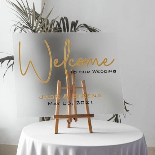 Acrylic Custom High-End Wedding Invitations Wedding Invitations Nordic Romantic Forest Creative Sign Board