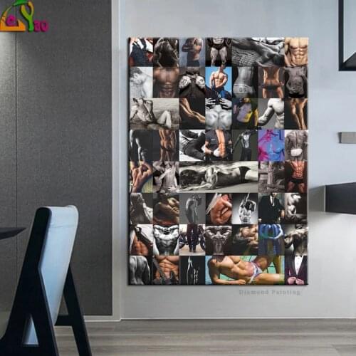 5d Diamond Painting Sexy Man Multiple poses Cross Stitch Full Drill Diamond Embroidery Mosaic Rhinestones Needlework Home Decor