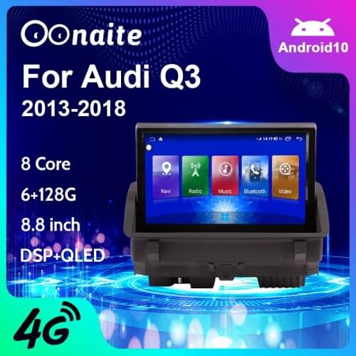 Car Dvd Multimedia Player Auto for Audi Q3 2009-2016 8.8inch Android 10 Eight core GPS Navigation 128G CARPLAY
