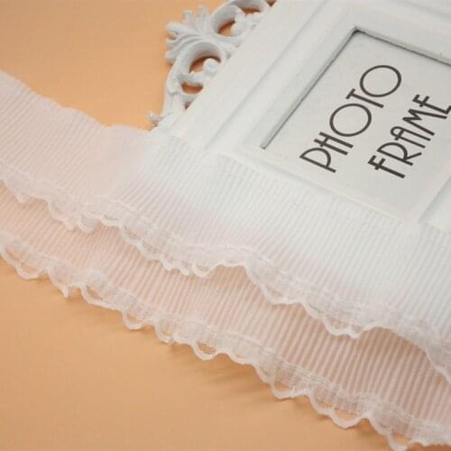 20yards 9CM 2-Layer mesh bridged wave yarn for wedding/cake/dress/Christmas DIY Decoration