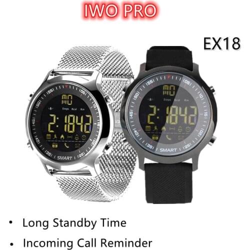 EX18 Sport Smart Watch IP68 Waterproof 5ATM Passometer Xwatch Swimming Smart Watch Sport Watch Bluetooth Watch For Smartphone