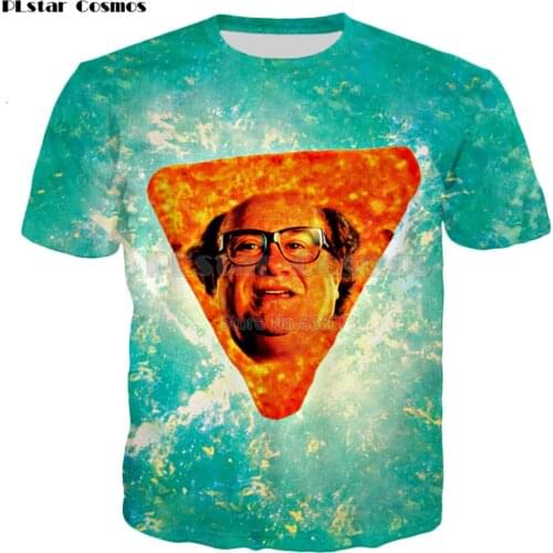 PLstar Cosmos 2020 summer New Fashion Women Men T-shirt Danny DeVito in Nacho Cheese Flavor 3D Print Casual Cool t shirt
