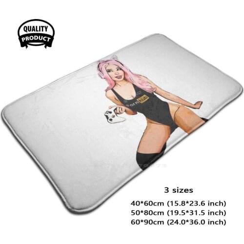 Belle # 1 3D Soft Non-Slip Mat Rug Carpet Foot Pad Sexy Celebrity Belle Delphine Thot Funny Meme Egirl Belle Delphine Simp Simps