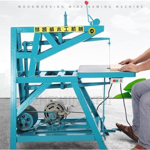 Desktop Electric Pull Flower Saw Wire Saw Multifunction Curve Saw Woodworking Carved Tools Industry Pull Flower Steel Wire Saw