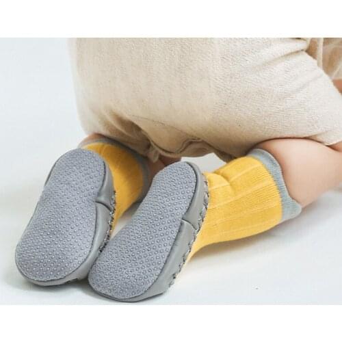 Newborn Baby Socks Toddler Kids Slippers First Walking Boots Anti-slip Soft Indoor Floor Shoes Infant Foot Socks 0-24M