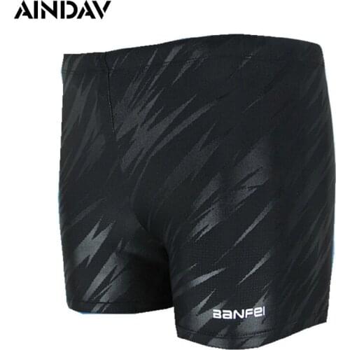 New Men Swimwear Boxer Shorts Square Leg Swimming Trunks Male Swimsuits Sports Swim Briefs Surf Board Shorts Plus Size Large 4XL