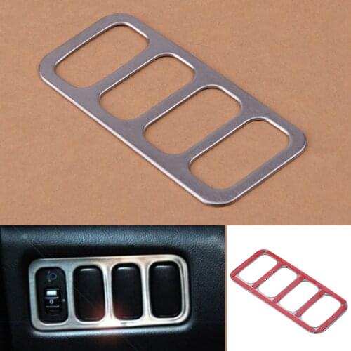 DWCX Head Light Lamp Switch Button Panel Cover Trim Garnish Fit for Mitsubishi ASX Outlander Sport RVR 2011 2012 2013 2014-2017