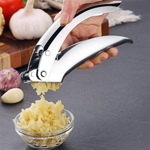 304 Stainless Steel Garlic Press Portable Garlic Presser Mincer Manual Crusher Household Slicer Grater Squeezer Kitchen Tools