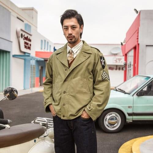 RTM41 US Big Size Vintage Loose Fitting Good Quality Cotton Fabric Wool Lining M41 Jacket