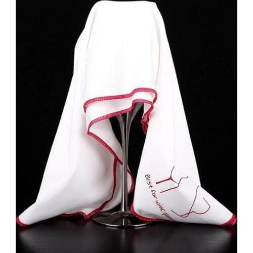 Wine glass cleaning cloth professional wipe glass fiber cleaning cloth absorb wine glass cleaning tools