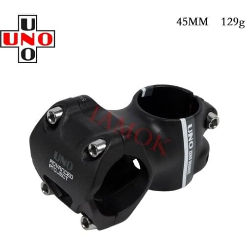 UNO Bike 0 Degree 35/45mm Matte Black Stem Iamok Red/White/Gray Logo Stems Road Bicycle Parts