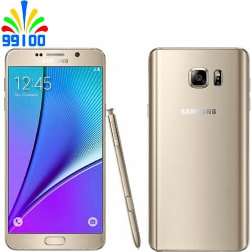 Refurbished Unlocked Samsung Galaxy Note 5 Note5 N920P/V/A 5.7 Inch 2K screen 4GB 32GB 16.0MP Camera