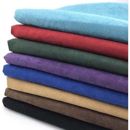 50X150cm Suede Fabric High Density Light Weight Single Side Peached Velvet Leather Fabric Suede For DIY Bags Clothes Home Decor