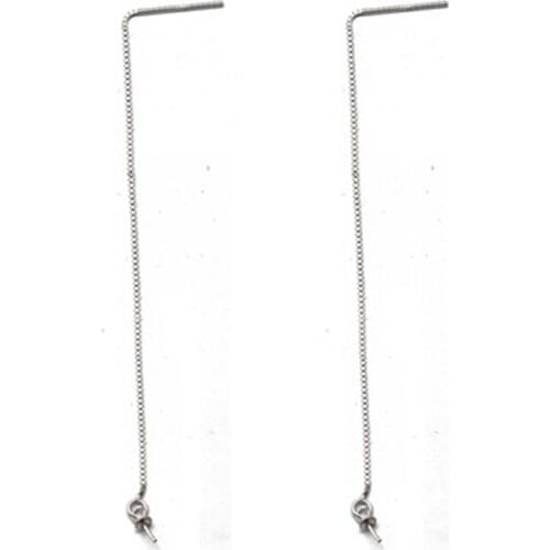 Beadsnice 925 Sterling Silver Ear Wire Stud Earring for Women Earring Chain 37240
