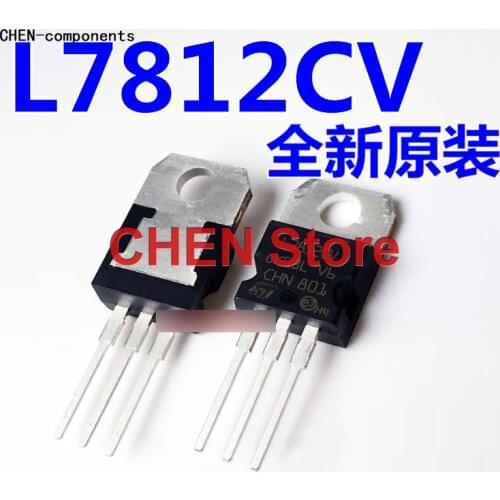 10pcs L7812CV three-terminal voltage regulator TO-220 1.5A12V brand new original