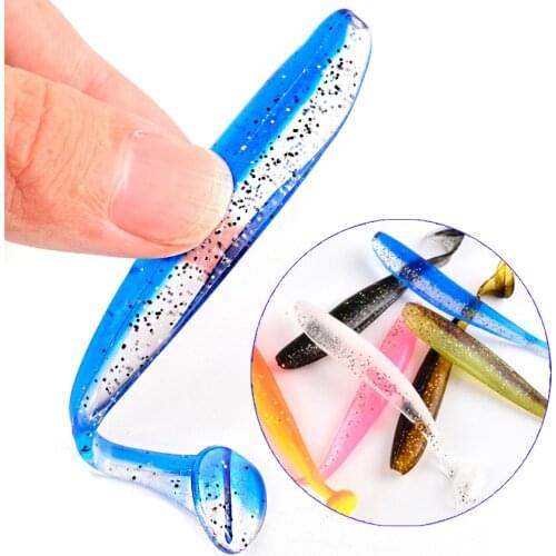 10pcs/Lot Soft Worm Silicone Bait 70mm 90mm Jigging Fishing Lures 2g 4.2g Aritificial Swimbait Wobblers Tackle Bass Pike