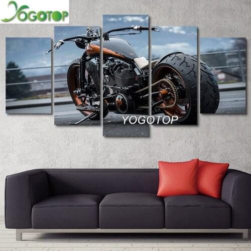 Diy Diamond Painting cross-stitch Cool Motorcycle 5D Full Drill Mosaic Diamond Embroidery Home Decor 5 Pieces ML1240