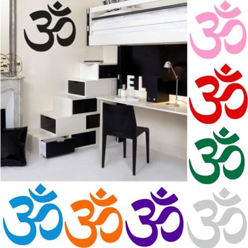 AUM Om Symbol Hinduism Spiritual Wall Car Decal Sticker Highest Quality Factory Sale Directly stickers Muraux Wall Art D447