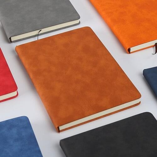 A6 PU Leather Notebook 100Sheets Journal Daily Business Office Work Notebook Notepad School Office Supply