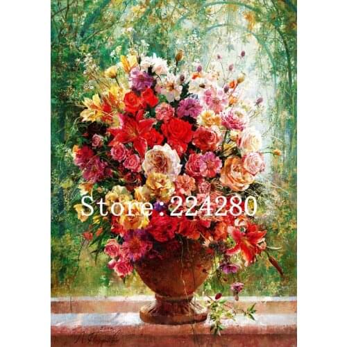 Bouquet under the sun Needlework,flower Cross stitch,14CT Unprinted Embroidery kits Arts Cross-Stitching,DIY Handmade Decor