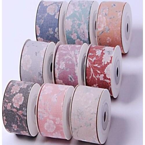 25mm/40mm flower ribbon 10 yards DIY handmade materials bow headdress hair bow gift wrap clothing accessories