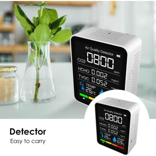Air Monitor CO2 Carbon Dioxide Detector Greenhouse Warehouse Temp And Humidity Meter USB Portable Practical Long Battery Life
