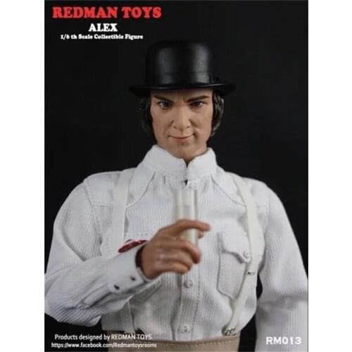 In Stock For Sale 1/6th RM013 Kubrick Clockwork Alex Orange With Hat Male Head Sculpture For Usual 12inch Doll Action Figure