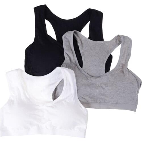 1 PC Cotton Sports Bra High Breathable Top Fitness Women Padded For Running Yoga Gym Seamless Crop Bra