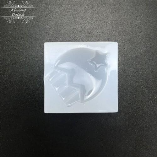 Mini shape silicone mold chocolate fudge cake decoration tool DIY resin mold crystal drop glue making tool