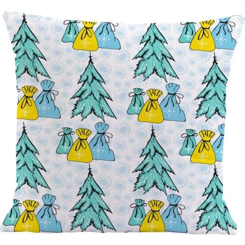 Pillow Cover Cute Printed Throw Pillowcase for Home Sofa Decorative Pillow45*45CM