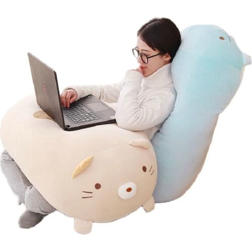 23.6" Plush Giant Cat Penguin Whale Message Hug Pillow Bear Japan anime Dragon Cat Stuffed Bed Cushion Doll toy for Children