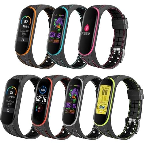 For Mi Band 5 Strap for Xiaomi Mi Band 5 Silicone Bracelet for Smart Watches Miband 5 Bamboo pattern Accessories Sport Strap