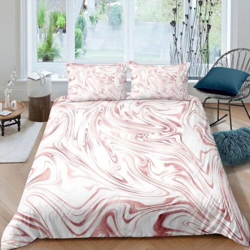 Home Textiles Luxury 3D White Marble Print Duvet Cover Set 2/3 Pcs Pillowcase Kids Bedding Set AU/EU/UK/US Queen and King Size