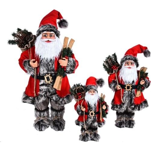 Christmas Decorations For Home 45CM Big Santa Claus Doll Children Xmas New Year Gift Christmas Tree Decor Wedding Party Supplies